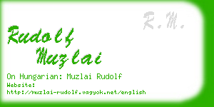 rudolf muzlai business card